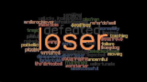 Loser synonym - Synonyms for a sore loser include loser, vanquished, defeated, flunkee, runner-up, also-ran and defeated person. Find more similar words at wordhippo.com! 